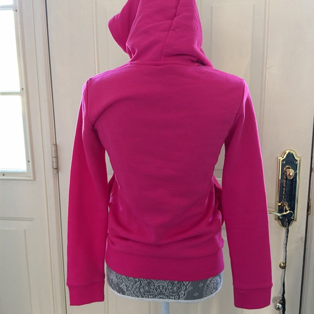adidas Bright Pink Logo Hoodie NWT - Picture 6 of 6